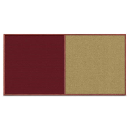 United Visual Products Enclosed Corkboard, 3 Door, 96"x48", 4" Fra, UV3413-SATIN-CORK UV3413-SATIN-CORK